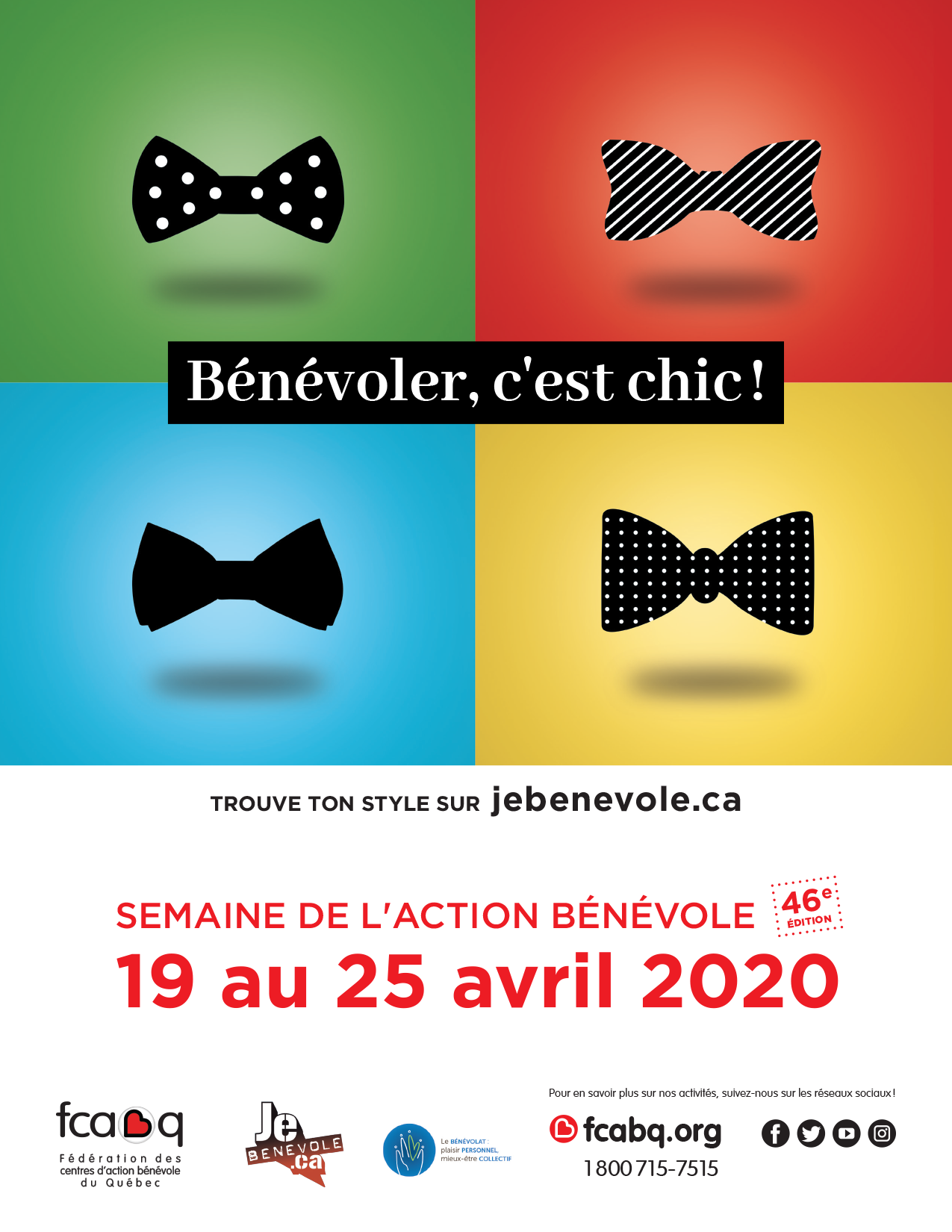 Bénévoler, c’est chic! 2020